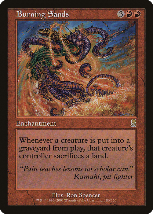 Burning Sands (ODY-180) - rare - Foil