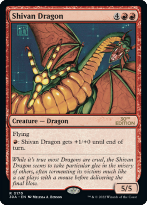 Shivan Dragon (30A-170) - rare