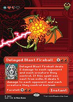 Delayed Blast Fireball (SLD-1824) - rare / MEIKO, Explosive Entertainer (Borderless) - Foil