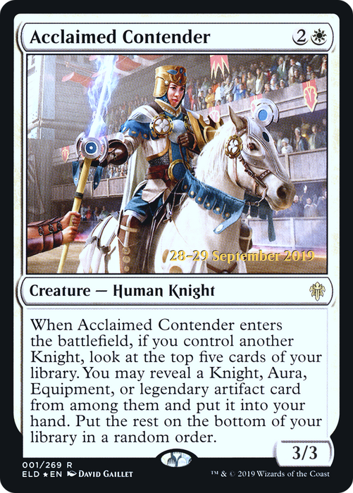 Acclaimed Contender (PRE-01S) - rare - Foil