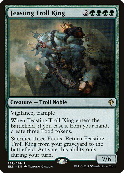 Feasting Troll King (ELD-152) - rare - Foil