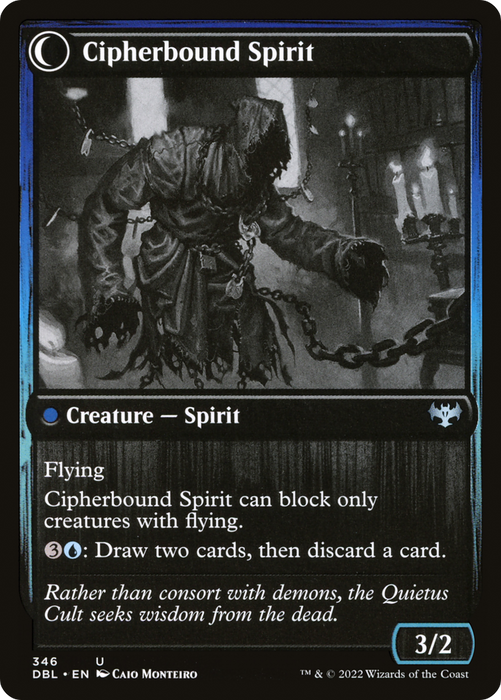 Soulcipher Board // Cipherbound Spirit (DBL-346) - uncommon: (Double Faced Transform) - Foil