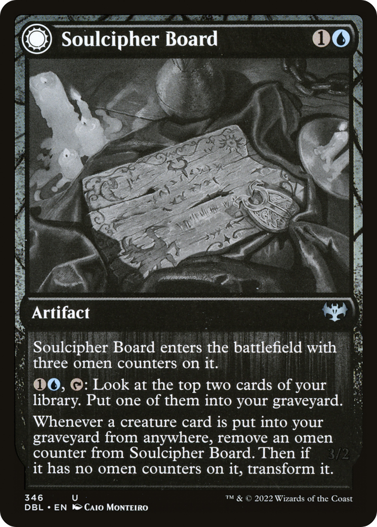 Soulcipher Board // Cipherbound Spirit (DBL-346) - uncommon: (Double Faced Transform) - Foil