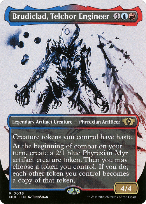 Brudiclad, Telchor Engineer (MUL-036) - rare: (Showcase) (Borderless) - Foil
