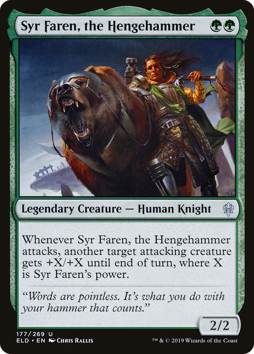 Syr Faren, the Hengehammer (ELD-177) - uncommon