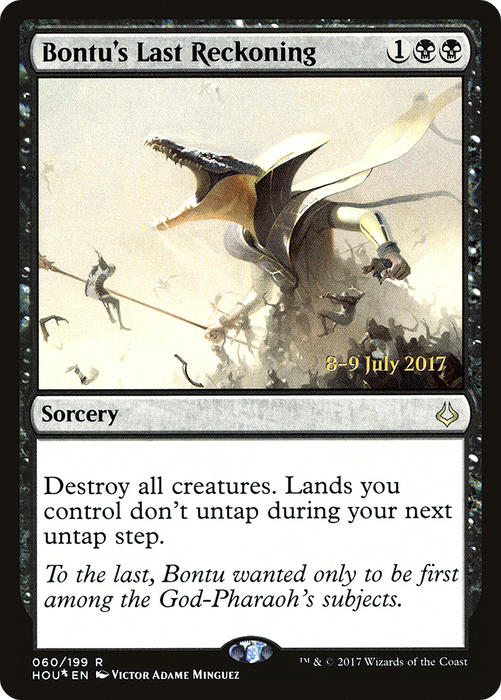 Bontu's Last Reckoning (PRE-60S) - rare - Foil