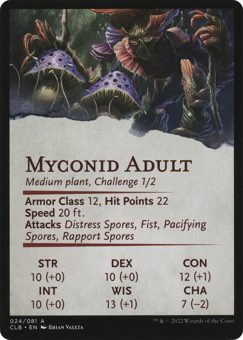 Myconid Spore Tender // Myconid Spore Tender (ACLB-024) - common (Borderless) - Foil