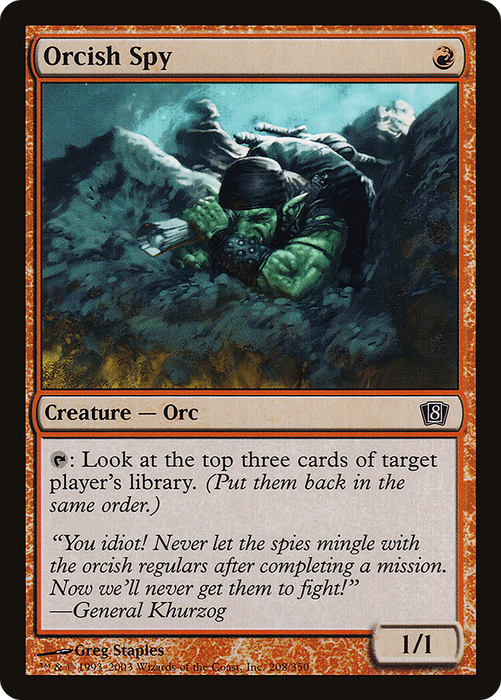 Orcish Spy (8ED-208★) - common - Foil