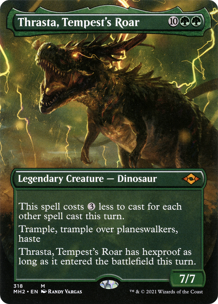 Thrasta, Tempest's Roar (MH2-318) - mythic (Borderless) - Foil