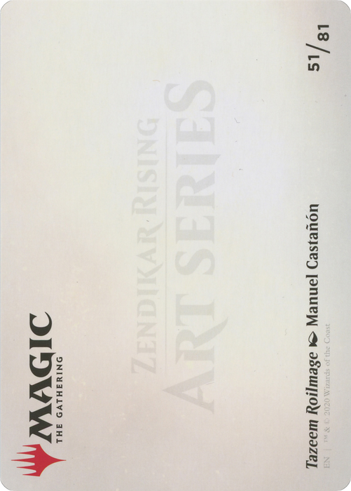 Tazeem Roilmage // Tazeem Roilmage (AZNR-051) - common (Borderless) - Foil