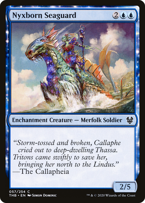 Nyxborn Seaguard (THB-057) - common: (enchantment) - Foil