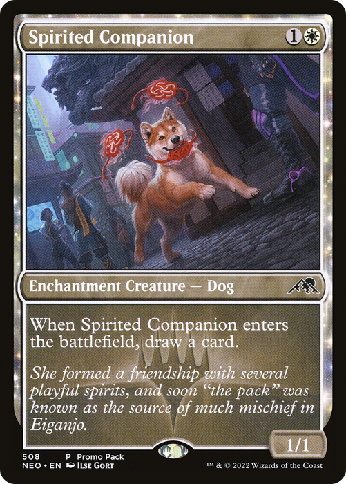 Spirited Companion (PPNEO-508) - common: (enchantment) - Foil
