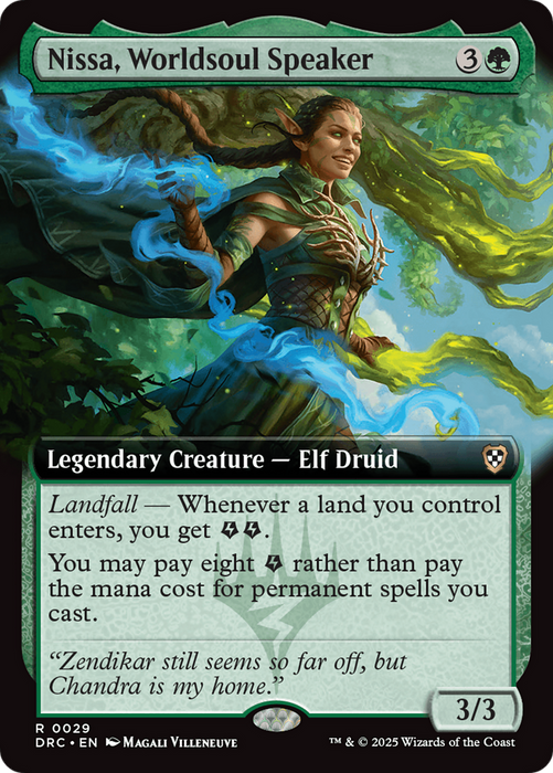 Nissa, Worldsoul Speaker (DRC-029) - rare: (Extended Art)