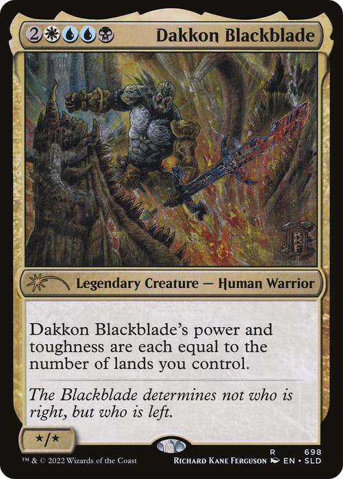Dakkon Blackblade (SLD-698) - rare - Foil