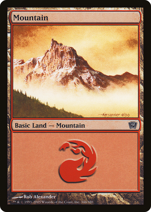 Mountain (9ED-346★) - common - Foil