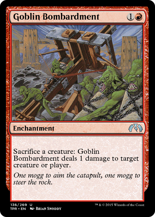 Goblin Bombardment (TPR-136) - uncommon - Foil