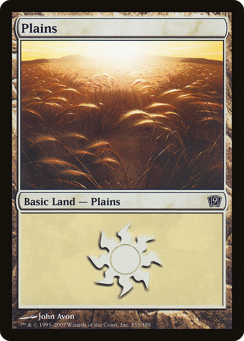 Plains (9ED-333★) - common - Foil