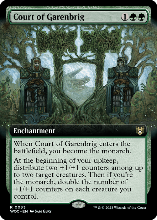 Court of Garenbrig (WOC-033) - rare: (Extended Art) - Foil