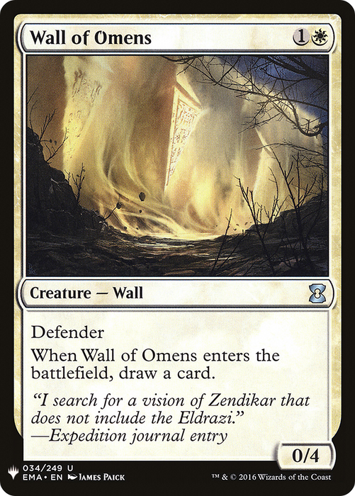 Wall of Omens (LIST-EMA-34) - uncommon