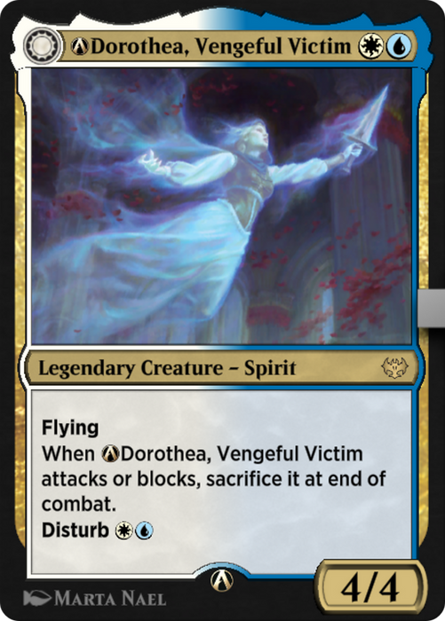 A-Dorothea, Vengeful Victim // A-Dorothea's Retribution (VOW-A-235) - rare: (Double Faced Transform)