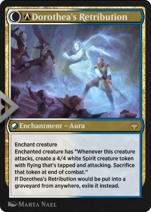 A-Dorothea, Vengeful Victim // A-Dorothea's Retribution (VOW-A-235) - rare: (Double Faced Transform)