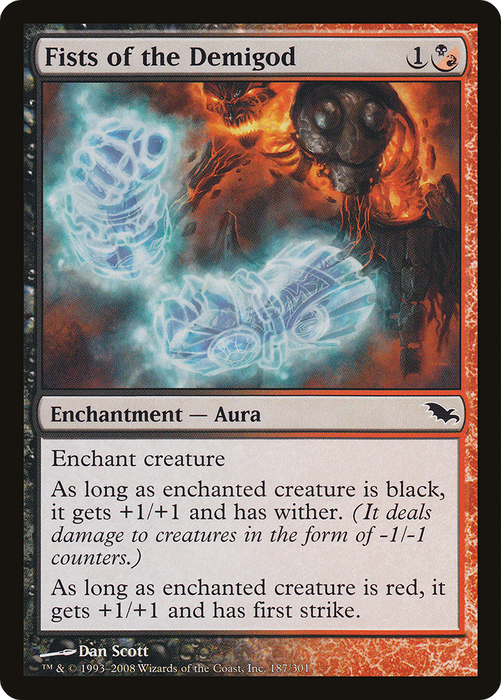 Fists of the Demigod (SHM-187) - common - Foil