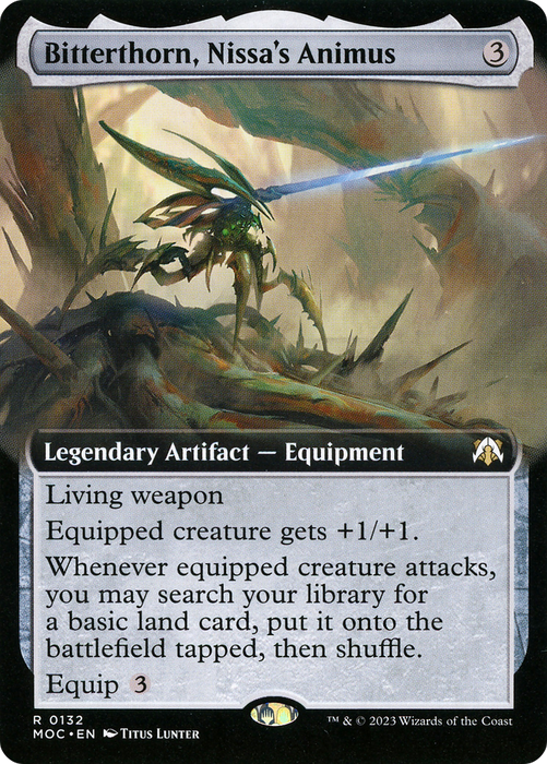 Bitterthorn, Nissa's Animus (MOC-132) - rare: (Extended Art)