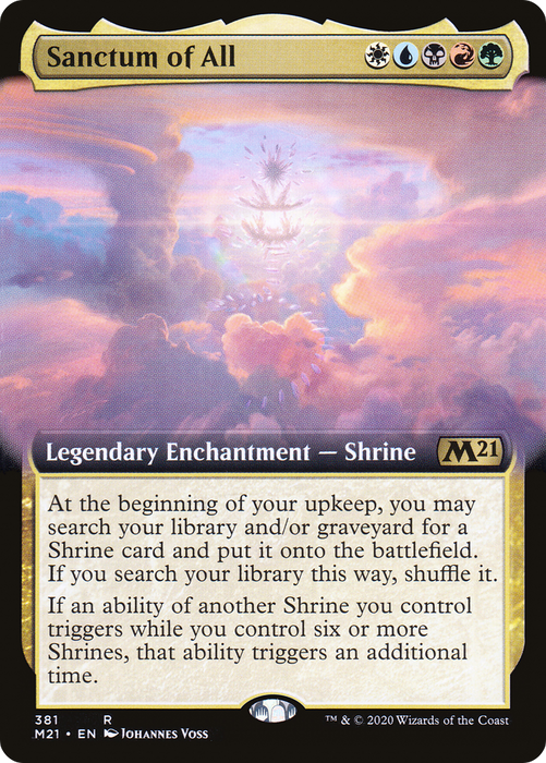 Sanctum of All (M21-381) - rare: (Extended Art) - Foil