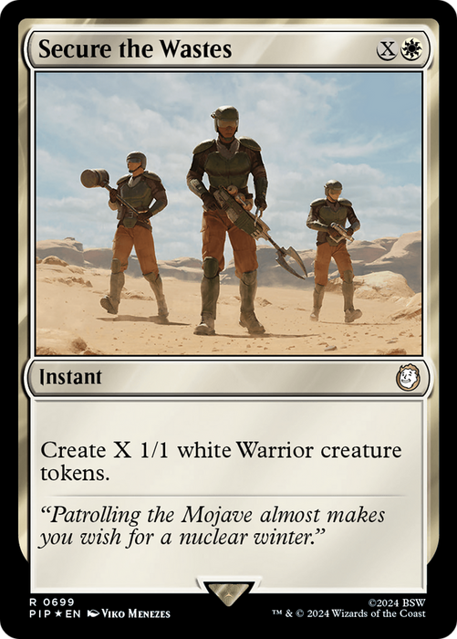 Secure the Wastes (PIP-699) - rare - Foil