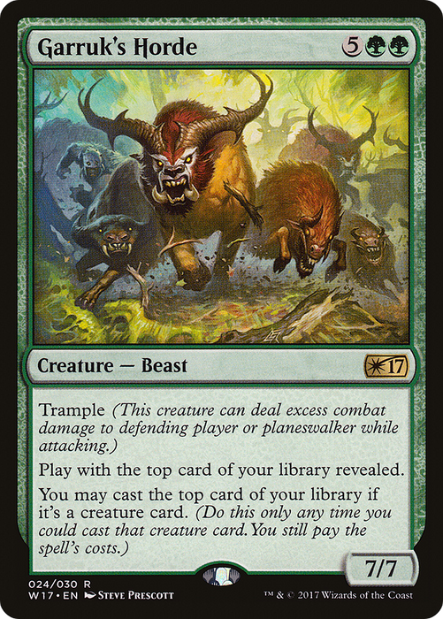 Garruk's Horde (W17-024) - rare