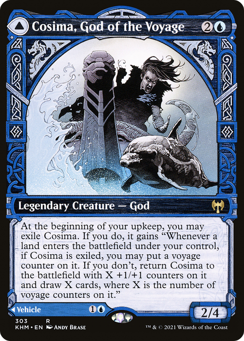 Cosima, God of the Voyage // The Omenkeel (KHM-303) - rare: (Showcase)