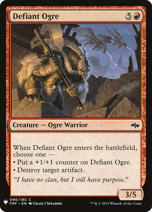 Defiant Ogre (LIST-FRF-96) - common