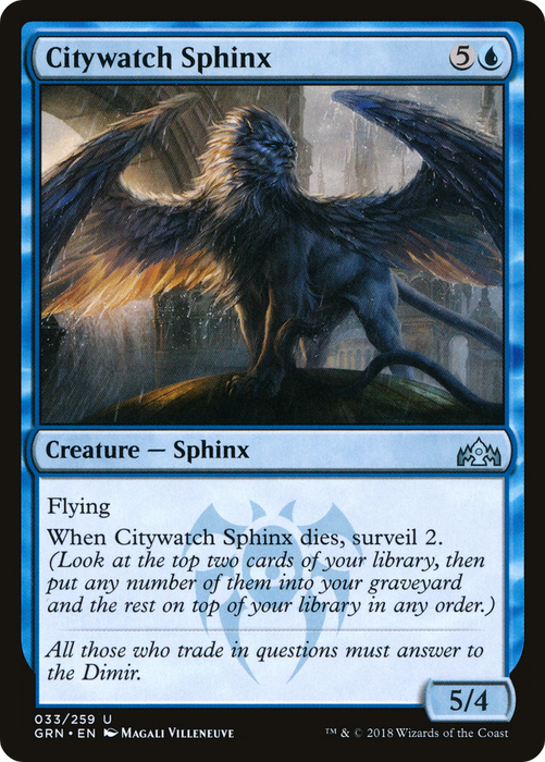 Citywatch Sphinx (GRN-033) - uncommon - Foil