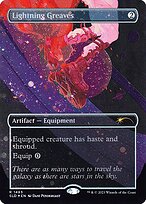 Lightning Greaves (SLD-1493★) - rare (Borderless) - Foil