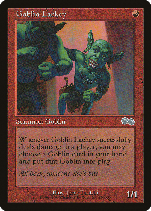 Goblin Lackey (USG-190) - uncommon