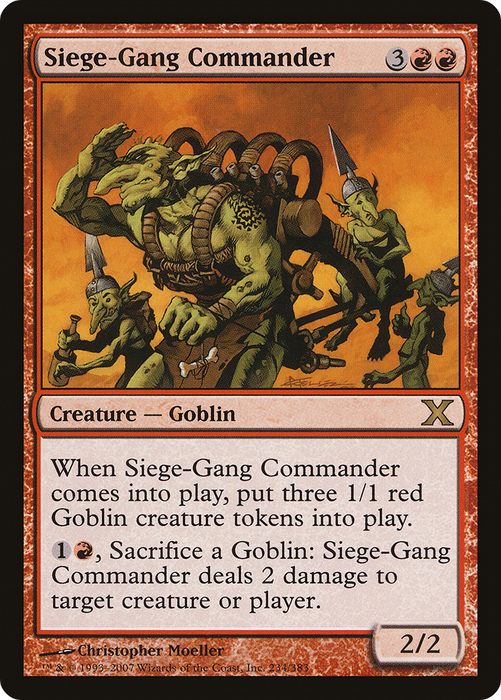 Siege-Gang Commander (10E-234) - rare - Foil