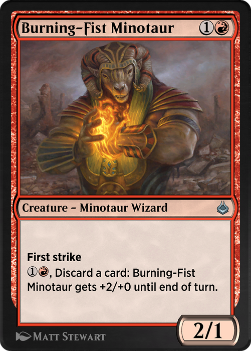 Burning-Fist Minotaur (AKR-143) - uncommon