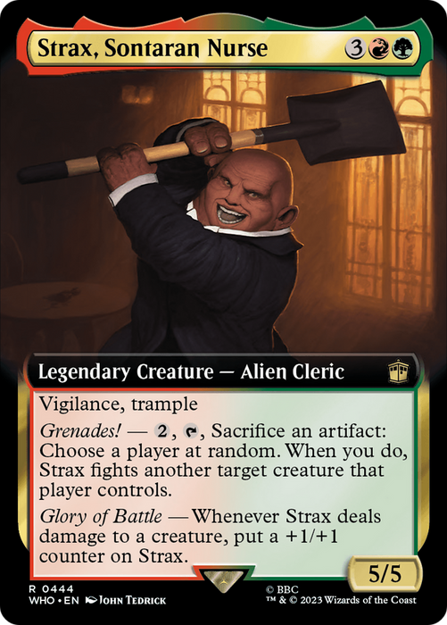 Strax, Sontaran Nurse (WHO-444) - rare: (Extended Art) - Foil