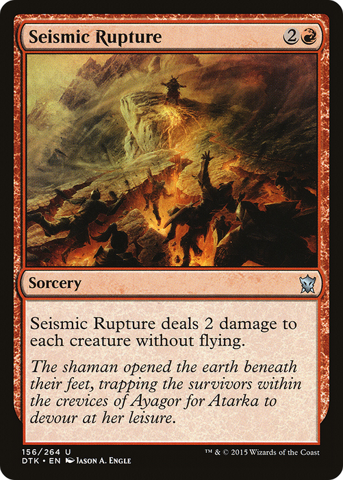 Seismic Rupture (DTK-156) - uncommon - Foil