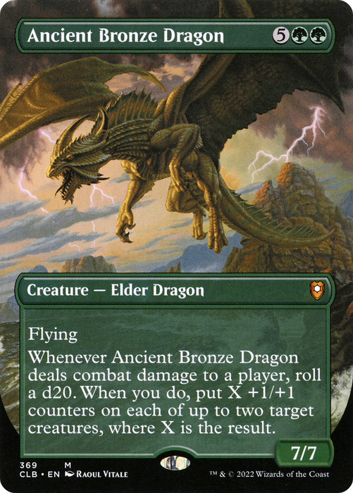 Ancient Bronze Dragon (CLB-369) - mythic (Borderless)