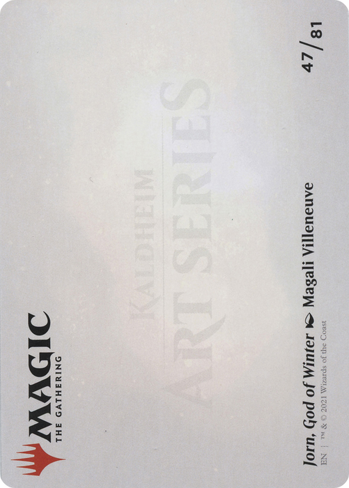 Jorn, God of Winter // Jorn, God of Winter (AKHM-047) - common (Borderless) - Foil