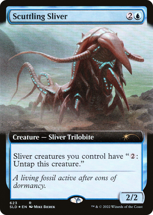 Scuttling Sliver (SLD-623) - rare: (Extended Art) - Foil