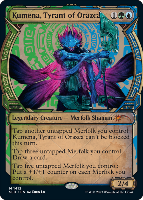 Kumena, Tyrant of Orazca (SLD-1412) - mythic: (Showcase)
