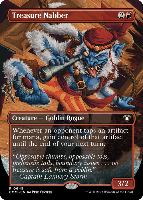 Treasure Nabber (CMM-645) - rare (Borderless) - Foil