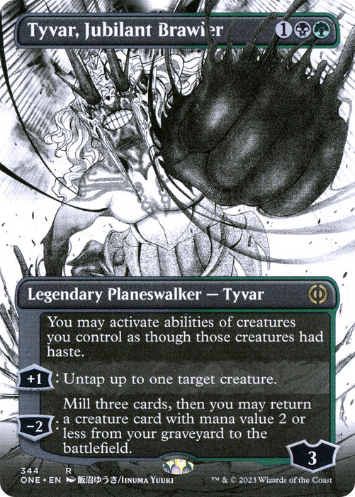Tyvar, Jubilant Brawler (ONE-344) - rare: (Showcase) (Borderless)