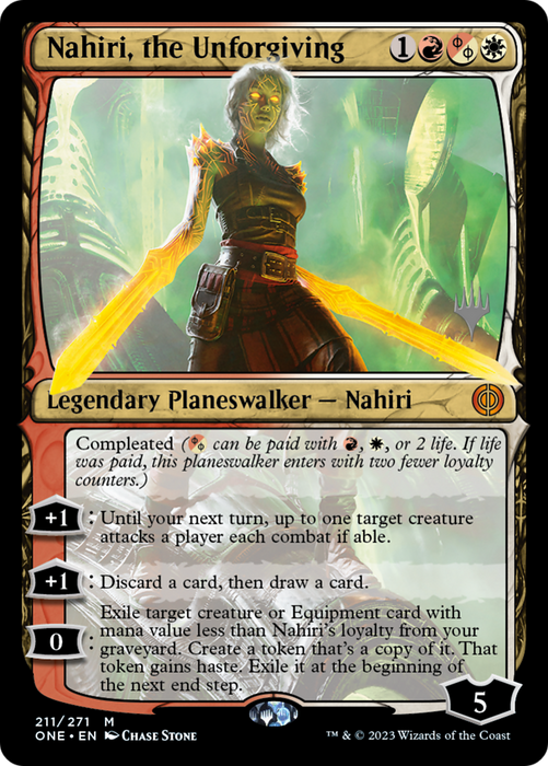 Nahiri, the Unforgiving (PPONE-211P) - mythic - Foil