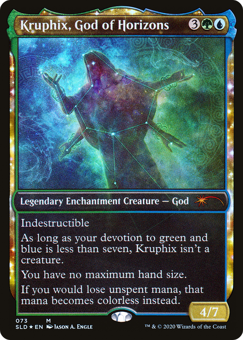 Kruphix, God of Horizons (SLD-073) - mythic: (enchantment, Showcase) - Foil
