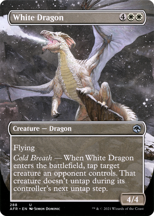 White Dragon (AFR-288) - uncommon (Borderless)