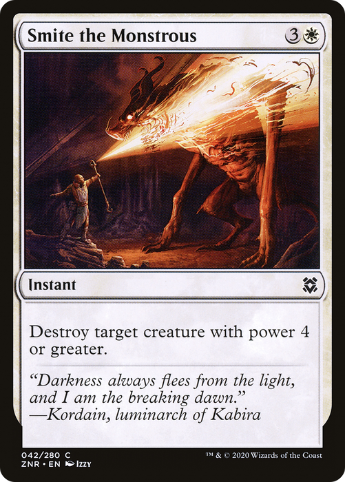 Smite the Monstrous (ZNR-042) - common - Foil