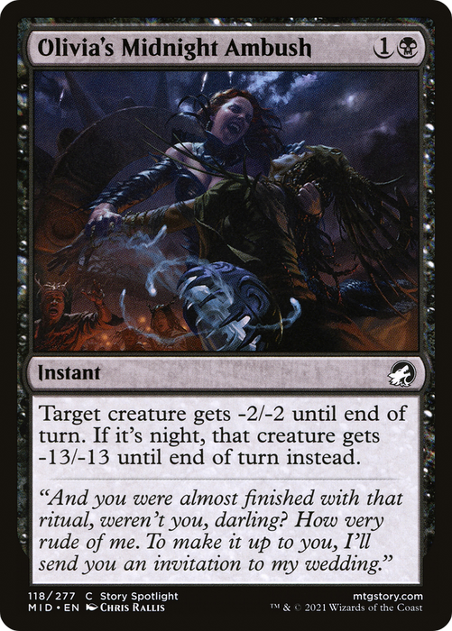 Olivia's Midnight Ambush (MID-118) - common - Foil